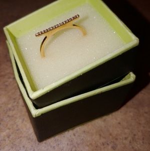 14kt Ross Simons diamond bar ring- beautiful